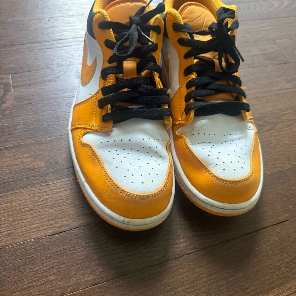 Nike Vibrant Orange and White Kicks